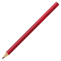 FABER CASTELL 2B (RED WITH  DOTS) JUNIOR TRIANGULAR GRIP LEAD PENCIL