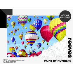HOT AIR BALLOON - PAINT BY NUMBER