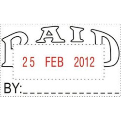 DESKMATE SELF INKING PAID DATE STAMP