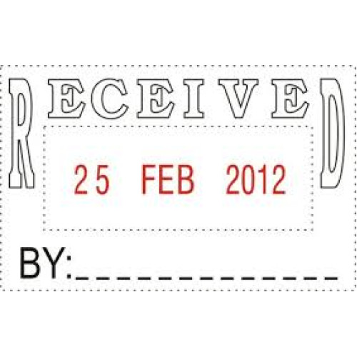 DESKMATE SELF INKING RECEIVED DATE STAMP