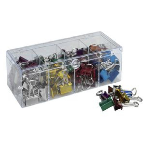 CELCO FOLD BACK CLIPS METALLIC 19MM PACK 96