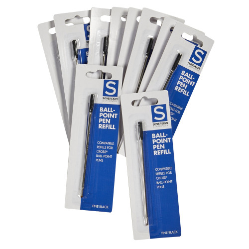 BLACK REFILL BALL POINT PEN FOR CROSS FINE