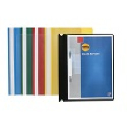 PVC: A4 CLEAR FRONT/BLUE BACK