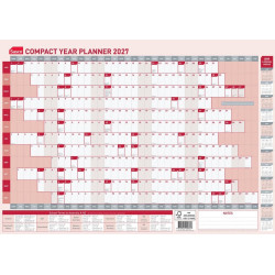 SASCO COMPACT YEAR PLANNER 594 X 420MM