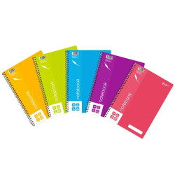 NOTEBOOK QUILL A4 70GSM PP ASST 120PG