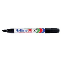BLACK ARTLINE 90 PERMANENT MARKER 2 - 5MM CHISEL EACH.