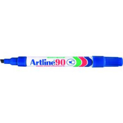 BLUE ARTLINE 90 PERMANENT MARKER 2 -5MM CHISEL EACH.