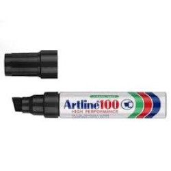BLACK ARTLINE 100 JUMBO PERMANENT MARKER 7.5 - 12MM CHISEL EACH.