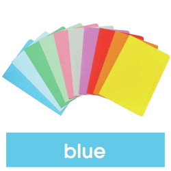 BRIGHT BLUE FC MANILLA FOLDERS PK 20
