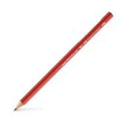 FABER JUNIOR TRIANGULAR HB PENCIL BLACK LEAD (SOLID RED)