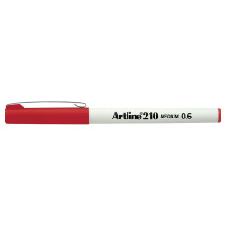RED FINELINER ARTLINE 210 0.6MM MEDIUM