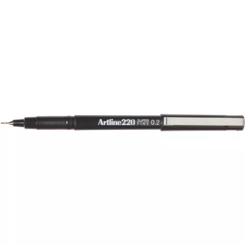 BLACK FINELINER ARTLINE 220 SUPERFINE  0.2