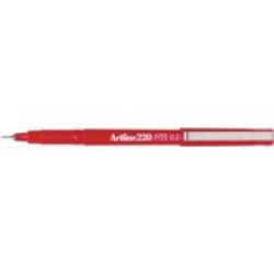 RED FINELINER ARTLINE 220 SUPERFINE 0.2