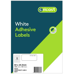 MAILING LABELS 33 UP WHITE 64 X 24.3MM MAILING LABELS 33 UP WHITE 64 X 24.3MM