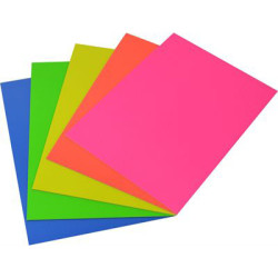 ASSORTED FLUORO BOARD A4 PK 25. ASSORTED FLUORO BOARD A4 PK 25.