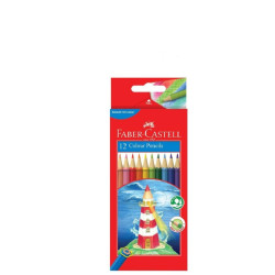 FABER HEXAGONAL PACK 12 PENCIL COLOUR
