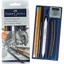 CHARCOAL SKETCH SET FABER PITT CLASSIC
