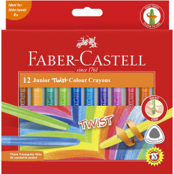 JUNIOR TWIST ASST BX12  FABER-CASTELL  CRAYONS