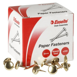 BRASS PAPER FASTENERS 9MM