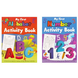 BOOK KIDS COLOURING A4 ACTIVITY NUMBER OR ALPHABET  32PG