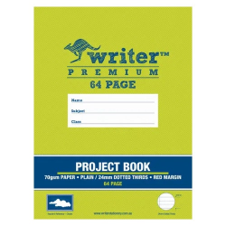330 X 245 64PAGE 24MM PROJECT BOOK DOTTED THIRDS EB6521 CLOUDS