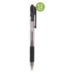 DELI Retractable Ball Point Pen Black Box DELI Retractable Ball Point Pen Black Box