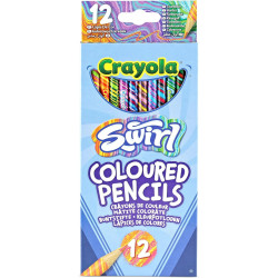12 Swirl Colors Crayola Pencils