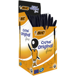 BIC BP CRISTAL ORIGINAL 0.8MM FINE BLACK