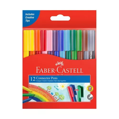 FABER CONNECTOR ASSORTED COLOURS WLT 12