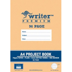 96 PAGE A4 14MM DOTTED 3RDS PROJECT BOOK CAKE