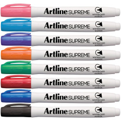 8 ASSORTED ARTLINE SUPREME WHITEBOARD MARKER ANTIMICROBIAL