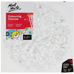 Nature 30 x 30cm Mont Marte Adult Colouring Canvas
