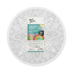 Adult Colouring Canvas Round 30cm Mont Marte