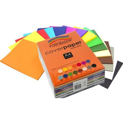 15 COLOUR A4 COVER PAPER 125GSM PK 500