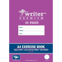 48 PAGE 24MM A4 DOTTED THIRDS EXERCISE BOOK 48 PAGE 24MM A4 DOTTED THIRDS EXERCISE BOOK