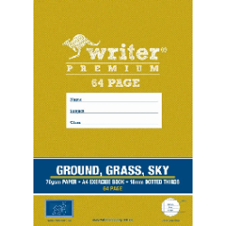 18MM WRITER A4 64PG GGS EXERCISE BOOK 18MM DOTTED THIRDS 18MM WRITER A4 64PG GGS EXERCISE BOOK 18MM DOTTED THIRDS