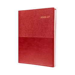 RED DIARY VANESSA A4 FINANCIAL YEAR  DTP 1/2 HOURLY