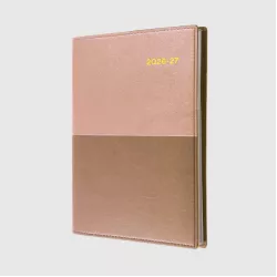 ROSE GOLD DIARY VANESSA A5 FINANCIAL YEAR WTV 1 HOUR