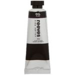 REEVES FINE ARTIST OIL COLOUR IVORY BLACK