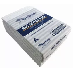 WRITER 8X5 200X125 BANK RULED PAD