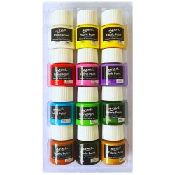 MONT MARTE SIGNATURE FABRIC PAINT SET - 12PC X 20ML