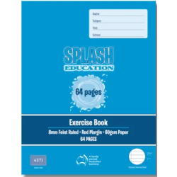 64 PAGE 225 X 175 SMALL 8MM EXERCISE BOOK 64 PAGE 225 X 175 SMALL 8MM EXERCISE BOOK