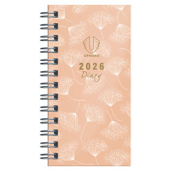 PEACH FUZZ DIARY  UPWARD FASHION A6/7 5436 H/C WIRE-O WTV PEACH FUZZ DIARY  UPWARD FASHION A6/7 5436 H/C WIRE-O WTV