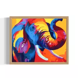ABSTRACT ELEPHANT - PAINT BY NUMBER