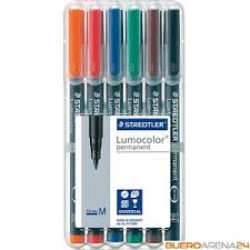 ASSORT LUMOCOLOR PERMANENT PEN MED