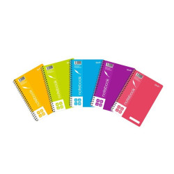 QUILL A5 70GSM PP ASST 200PG NOTEBOOK